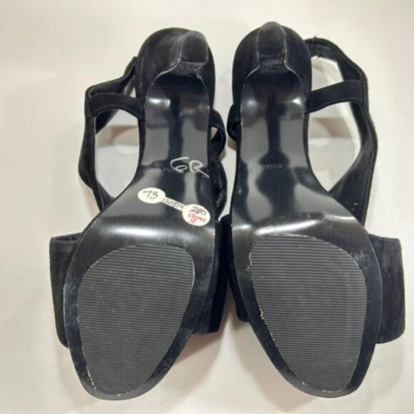 Diane von Furstenberg (DVF) Velvet Crossed Sandals - Picture 4 of 6